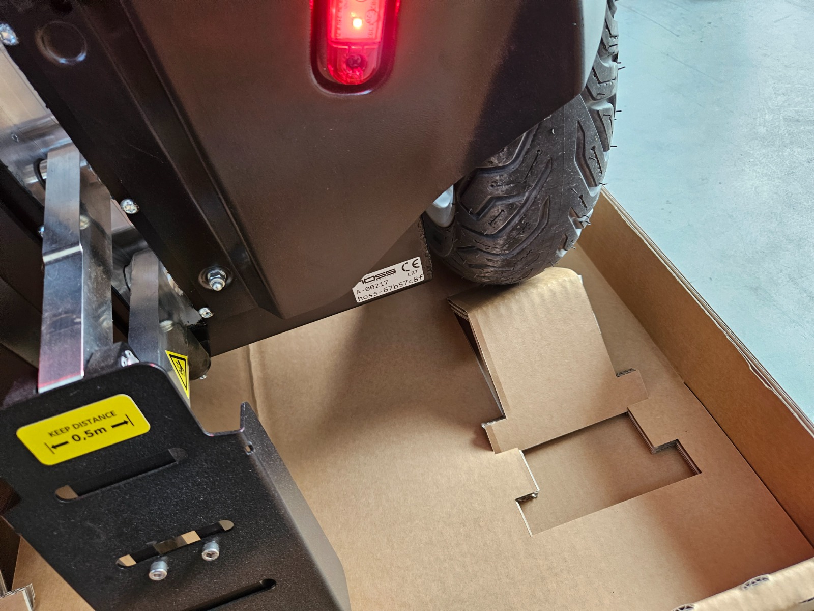 Fixierung aus Wellpappe