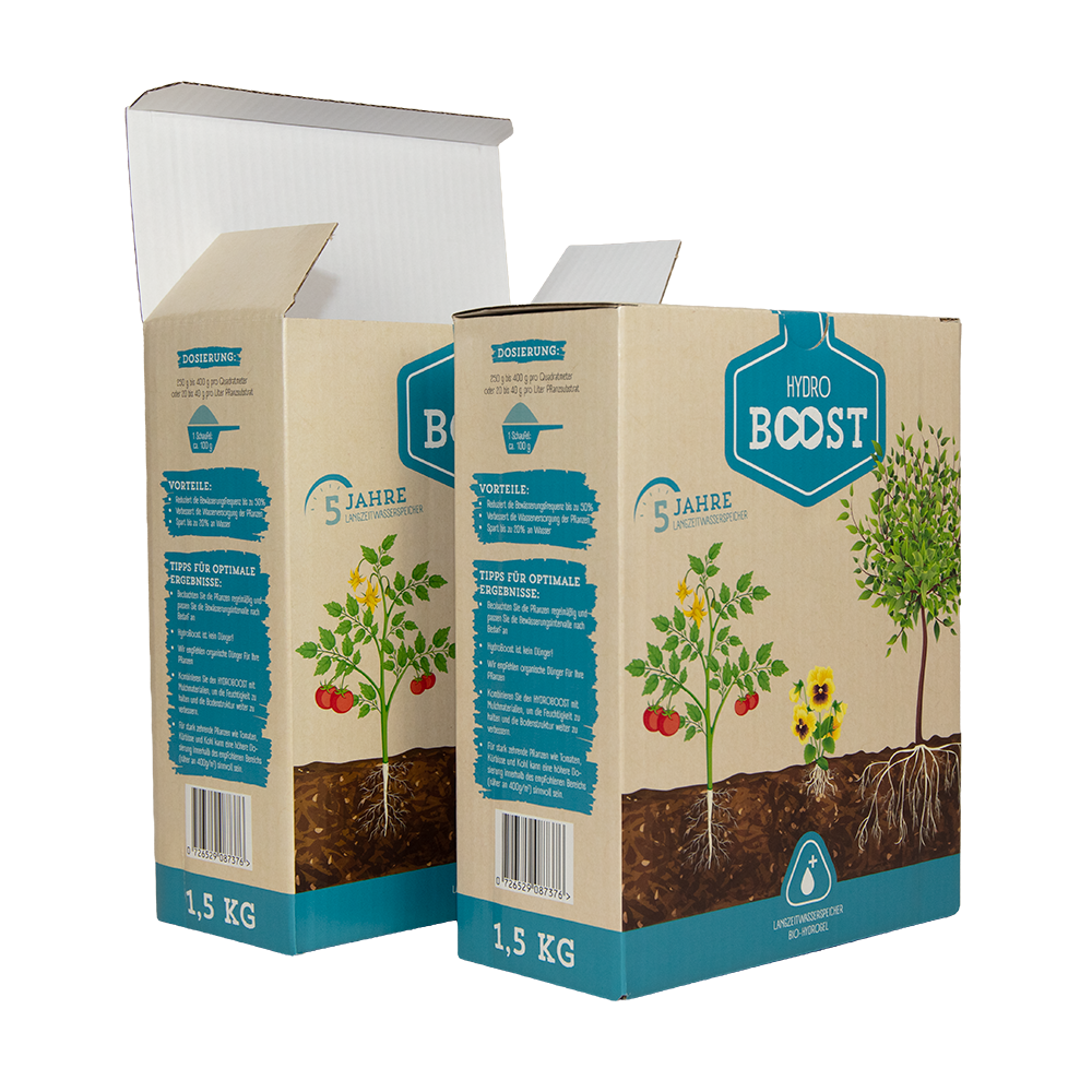 Hochwertige Markenverpackung geöffnet