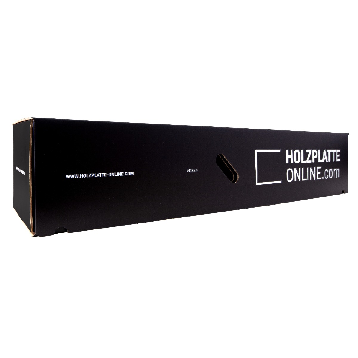 Langer Karton vollflächig bedruckt