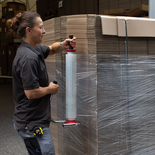 Anwendung Handstretchfolie