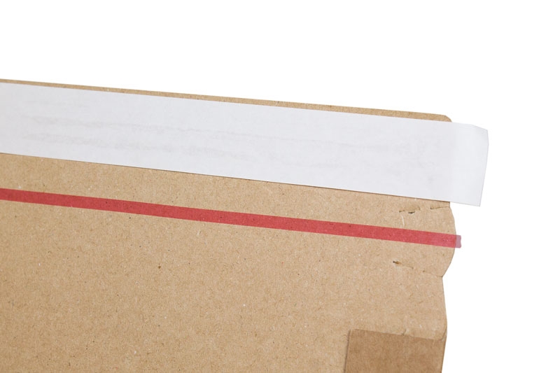 Buchversandverpackung mit Selbstklebeverschluss