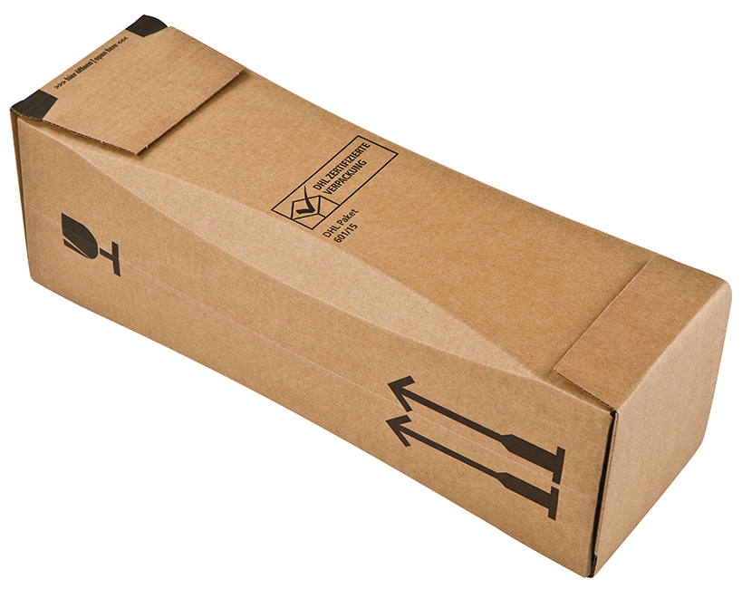 E-Commerce Flaschenversandverpackung (DHL zertifiziert)