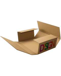 Kreuzverpackung FEFCO 0401 bedruckt