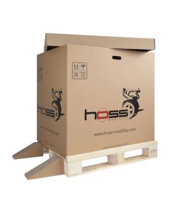 Transportverpackung aus Wellpappe f&uuml;r Rollstuhl