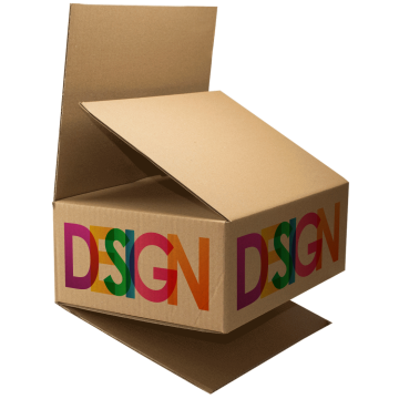 Versandkarton vollüberlappend FEFCO 0203 bedruckt