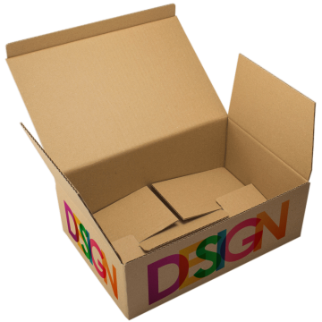 Schachtel mit Kuvertboden FEFCO 0215 bedruckt