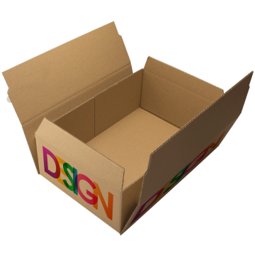 Kaiserzuschnitt FEFCO 0412 bedruckt