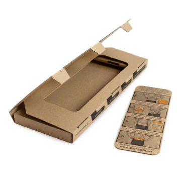 Produktverpackung mit integrierter Anleitung Produktverpackung mit integrierter Anleitung