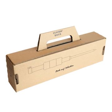 länglicher Kartonkoffer