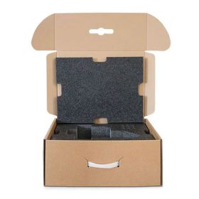 Kartonkoffer mit Schaumstoffeinlage