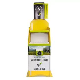 Edler Produktaufsteller für Flaschen