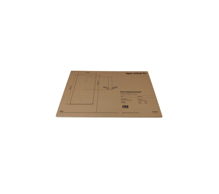 Flache Produktverpackung