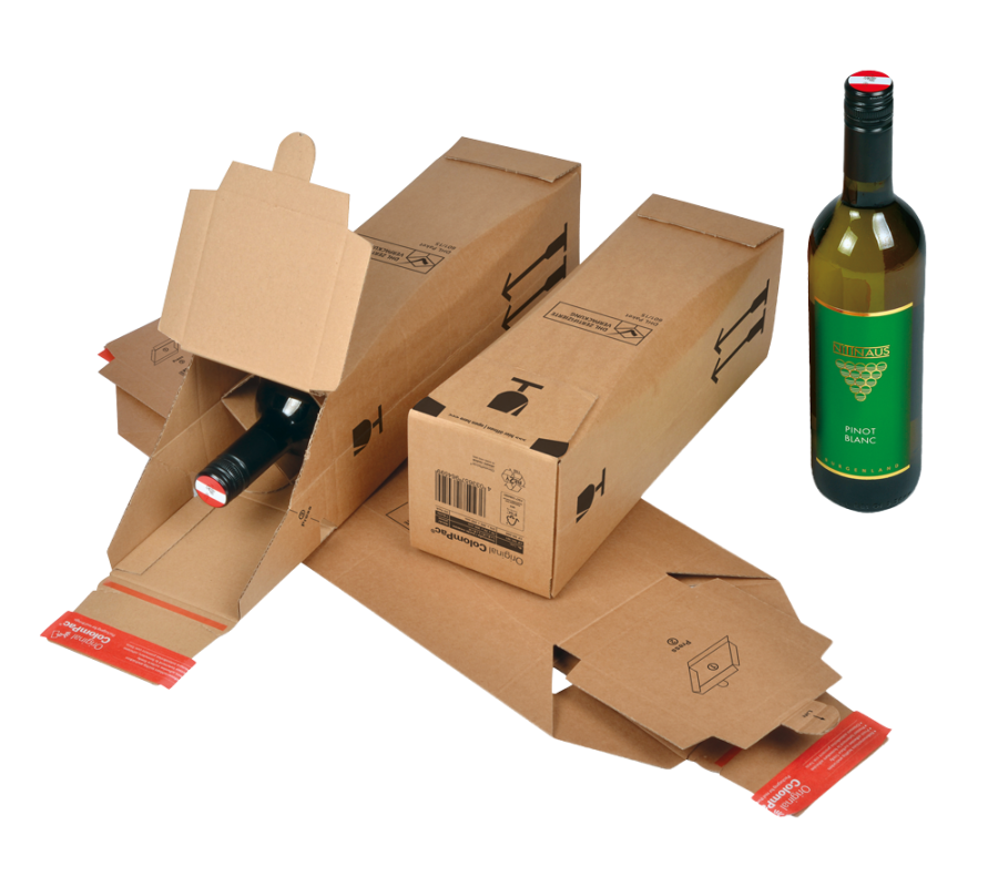 E-Commerce Flaschenversandverpackung (DHL zertifiziert)