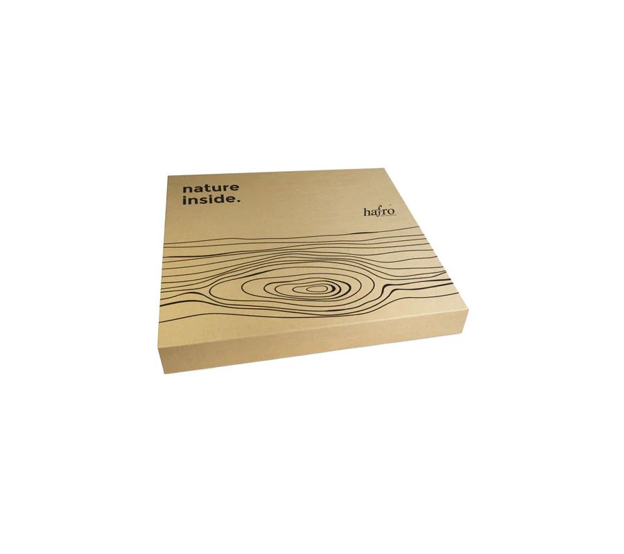 Edle Produktverpackung aus Naturkarton