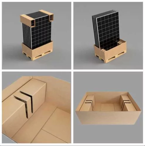 massgeschneiderte Verpackung für Solarmodule