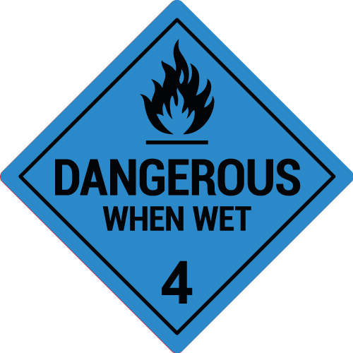 GS43EN / Gefahrgutetiketten Klasse 4.3 