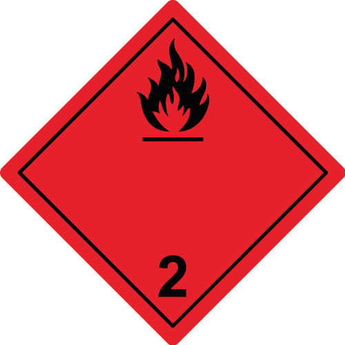 GS21 / Gefahrgutetiketten Klasse 2.1 