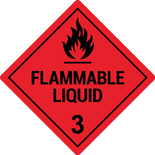 GS3EN / Gefahrgutetiketten Klasse 3 