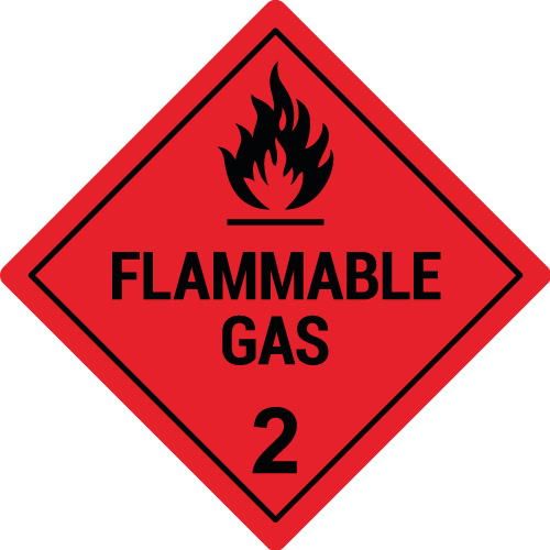 GS21EN / Gefahrgutetiketten Klasse 2.1 
