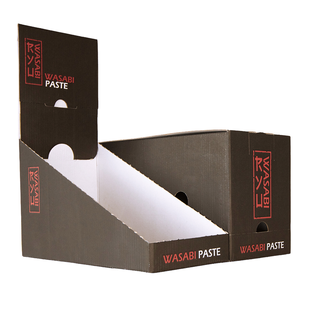 geöffneter Aufsteller