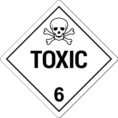 GS61EN / Gefahrgutetiketten Klasse 6.1 