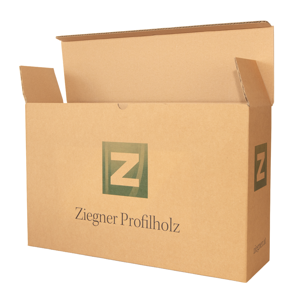 Verpackung geöffnet