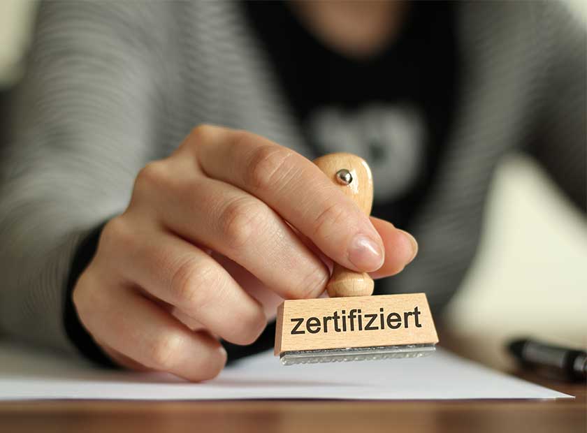 Unsere Zertifizierungen