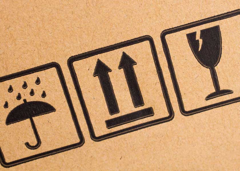 Verpackung unter Belastung