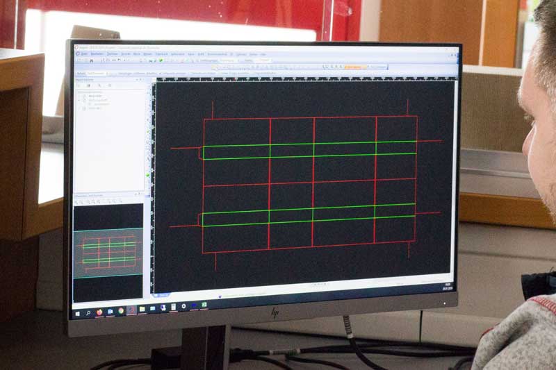 Konstruktion CAD nach Fefco Standards